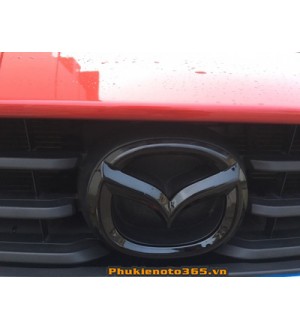 Bộ ốp Logo Carbon trang trí trước sau xe Mazda 3 2014-2019